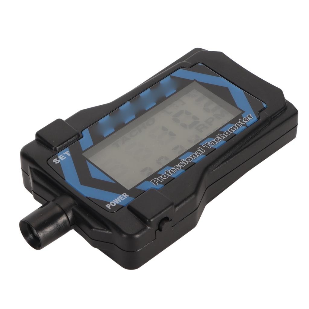 LED Handheld Tachometer Blue Backlit High Accuracy Easy Operation Propeller Speed Tester with Lanyard for RC Drone