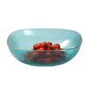 Nordic Light Luxury Gold Rim Fruit & Snack Plate Set