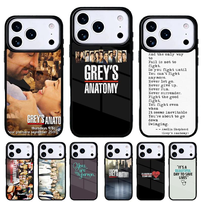 American TV Greys Anatomy Nurse doctor Phone Case for iPhone 17 16 15 14 13 Pro Max Back Cover for 12 11 Pro Coque