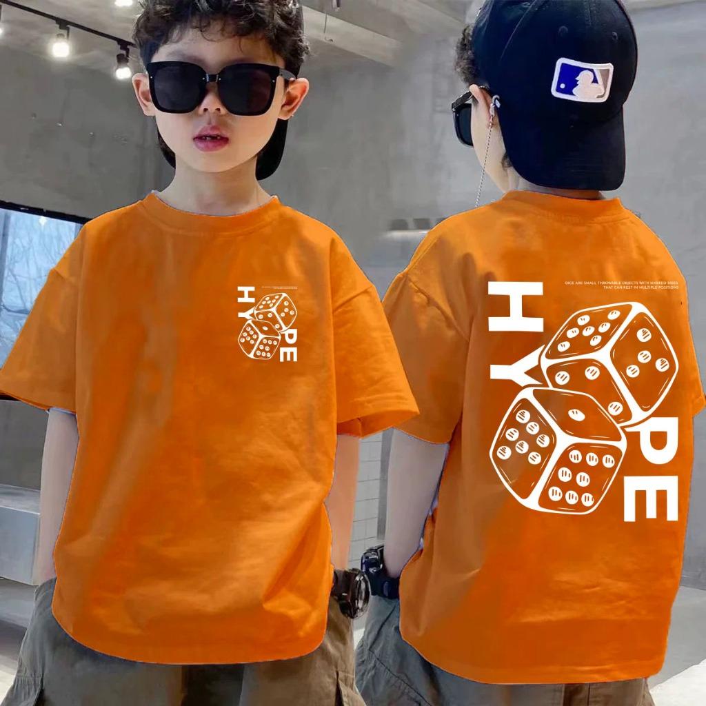 Baju Budak round neck T-shirt, unisex children s T-shirt, fashionable and versatile 140