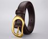 Women's Alloy Buckle Belt Versatile Leather Belt Simple Design Summer Dress Belt European American Dress Accessory