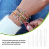 10 Pieces Beading Needles Metal DIY Craft Foldable Tools Jewellery Thread Sewing Accessory for Household Professional