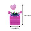Schwingendes Herz Rosen Auto-Schmuckstück - Eine hübsche florale Dekoration für das Auto-Interieur und das Zuhause, ideal als Geschenk für Damen