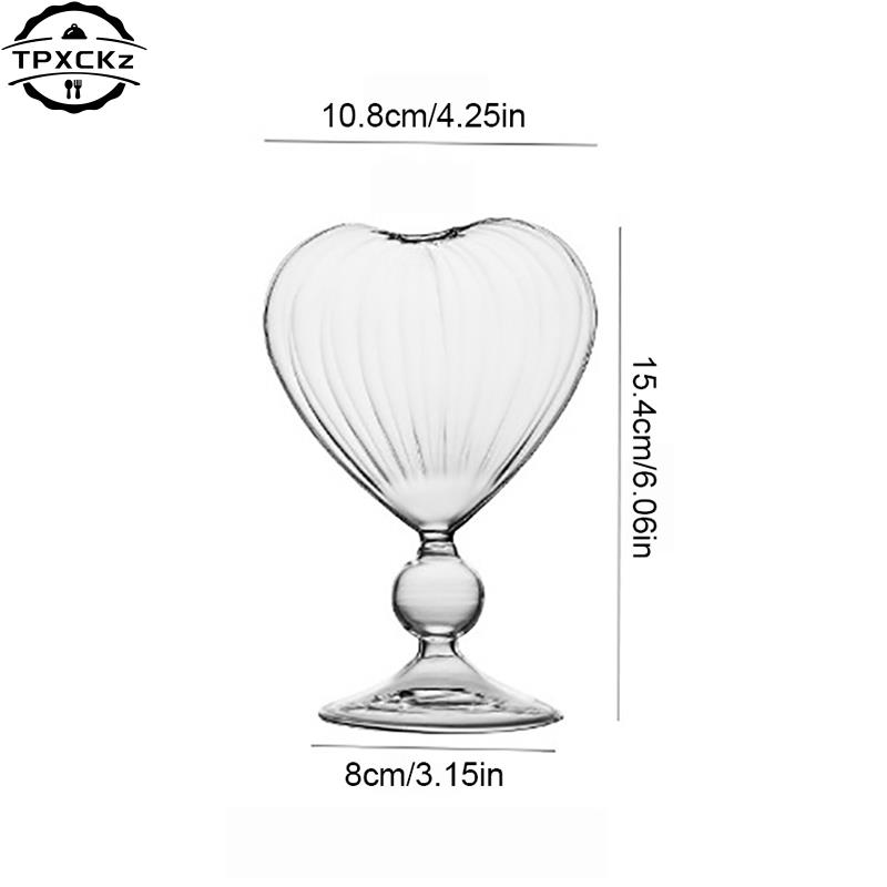 Heart Love Shaped Glass Mug Couple Cups Bird And Various Cocktail Glass Cup Tea Beer Mugs Milk Coffee Cup Gift Drinkware Verres