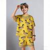 Summer Kids Set Fun Animal Duck Printed Kids T-shirt and Shorts 2 Piece Set Summer Casual Outdoor Boys and Girls Outfit Kids Clothing