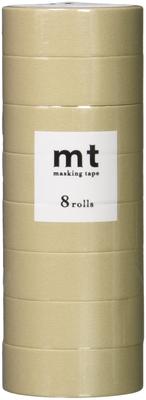 Kamoi Kakoshi Mt Masking 8 15mm Wide X 7m 200 MT08P200R Tape, Packs, Long, Pieces, Beige,