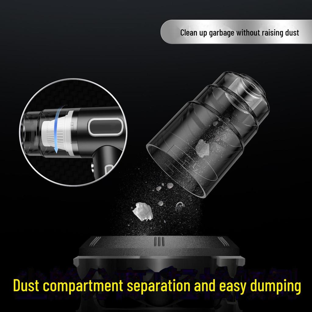 Aspirator de mână portabil de mare putere cu încărcare USB