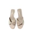 2025 New Great Easy To Wear Gentle Outer Wear Bow Color Matching Casual Versatile Korean Version Cool Slippers Women's Summer