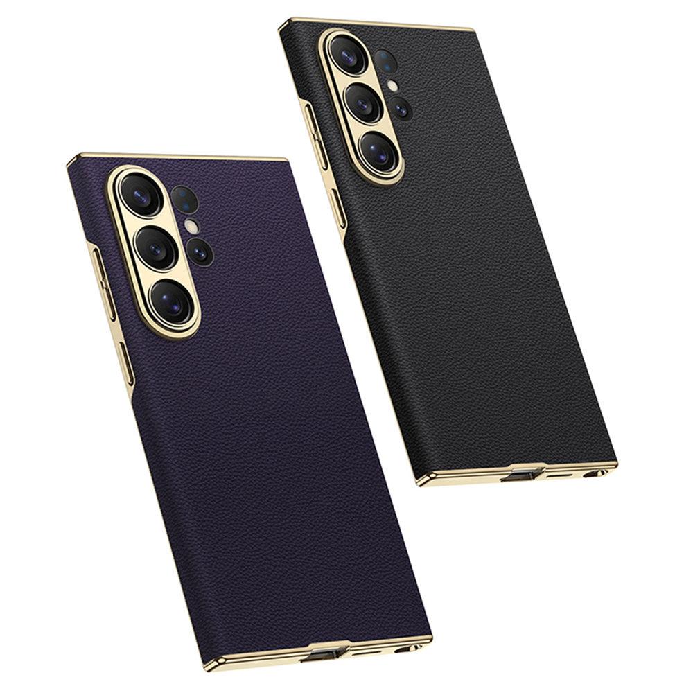 GKK For Samsung Galaxy S26 Ultra Case Electroplated PU + PC Phone Back Cover