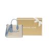 Michael Kors MK Mirella Classica Monocolore Moda da Pendolare Borsa a Shopper Grande Capacità in Tela Donna Borse a Shopper Blu 35S2G7ZC5C-464