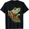 Red Eyed Tree Frog Rainforest Amphibian Leaping Frog T-Shirt