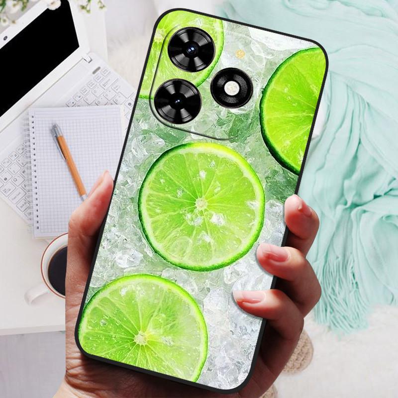 For Tecno Spark 20 Pro Case Black Silicone Bumper Wolf Lions Soft TPU Covers for Tecno Spark 20C 20 Funda Coque Spark20 KJ5