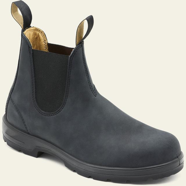 Men New Fashion Pu Leather Slip -On Ankle Boots Pointed Toe Low Heel Shoes Male Casual Classic Retro Style Chelsea Boots 35 -49
