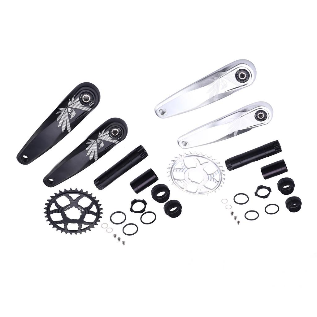 Bike Crank Arm Set Aluminum DUB Hollow Split Narrow Wide Chainring Crank Set for Mountain Bikes