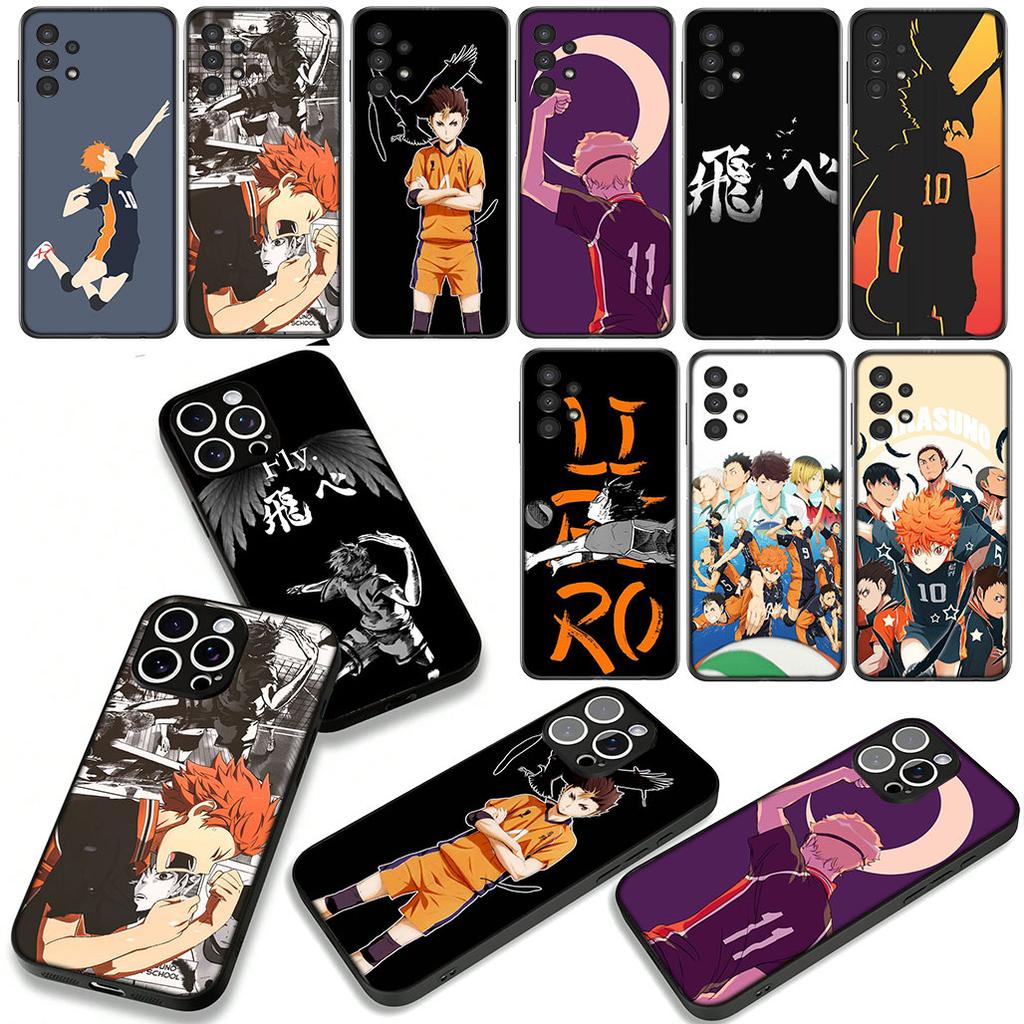 Handyhülle Anime Haikyuus Hinata Attacks Hülle für Apple iPhone 16 15 14 Plus 13 12 Mini 17 Pro Max + ProMax 16E Air 15+ Hülle