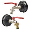 Adaptador de Grifo para Tanque S60*6 Rosca Gruesa a Latón/Aleación 16mm Conexión Rápida Válvula de Repuesto Jardín Hogar Accesorio de Válvula Grifo
