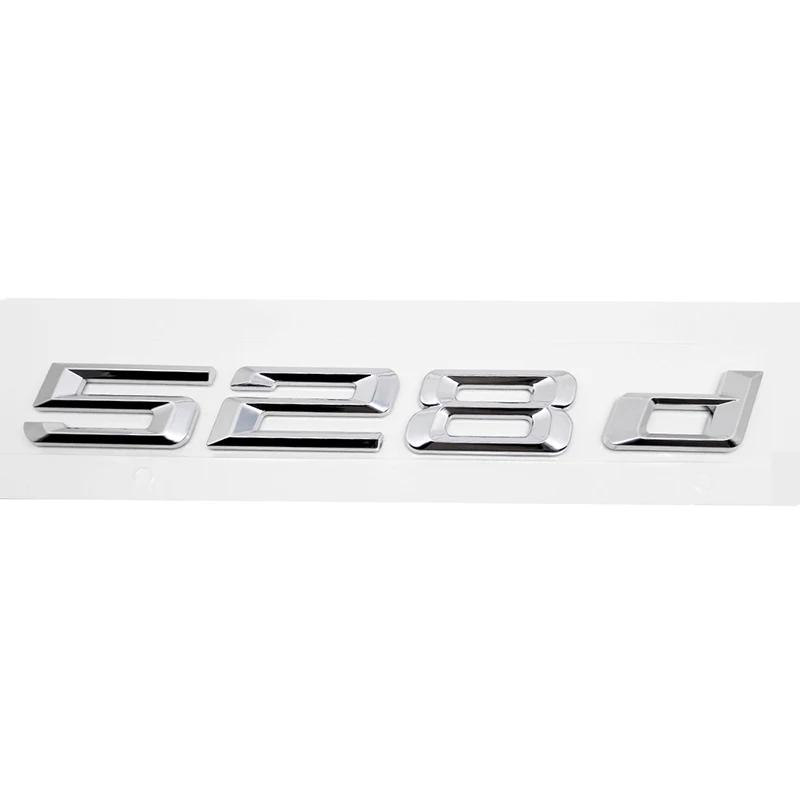 ABS Car Rear Trunk Letters Logo Badge Emblem Sticker For BMW 5 Series 520d 525d 528d 530d 535d 540d 550d E39 E60 E61 F10 F11 G30