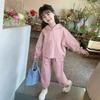 Girls Tracksuit Clothing Sets Spring Autumn Fashion Kids Sweatshirt Suits Long Sleeve Pullover+Pants 2Pcs Teen Hooded Outfits
