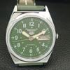 VINTAGE SEIKO 5 AUTOMATIC 6309A REFURBISHED JAPAN MENS GREEN WATCH a441726-1 Sk-a441726