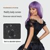 Gothic Black Jacquard Waist Cincher Corset with Leather Trim