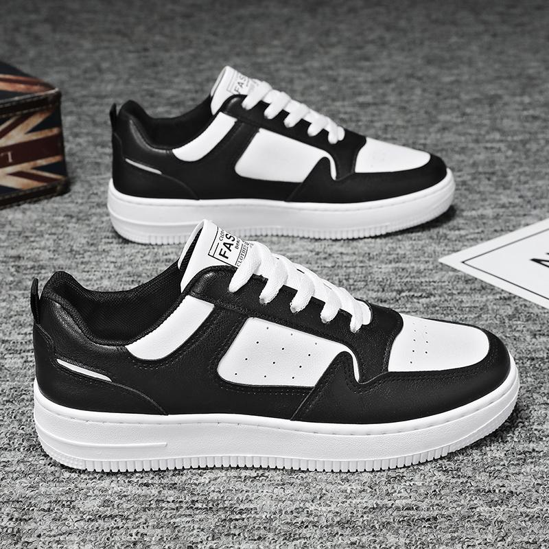 Men's Shoes Explosion Thick Soled Leather Small White Shoes Men's Trendy Shoes with Fashion Board Shoes Street Casual Shoes