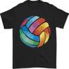 Volleyball Watercolour Mens T-Shirt 100% Cotton