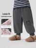 European Boys' Cartoon Sports Thick Sweatpants - Autumn/Winter 2025 Toddler & Children’s Clothing