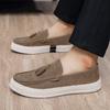 Tassel Suede Loafers Man Moccasins Comfy Flat Men's Summer Shoes Fashion Slip-on Driving Casual Shoes For Man chaussure hommes