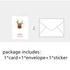 Stickers Wishes Card Merry Christmas Christmas Greeting Card Best Wishes Wishing Message Cards