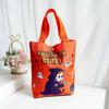 Pumpkin Pattern Design Halloween Candy Tote Bag Handheld Halloween Gift Handbag  Cookies Candy