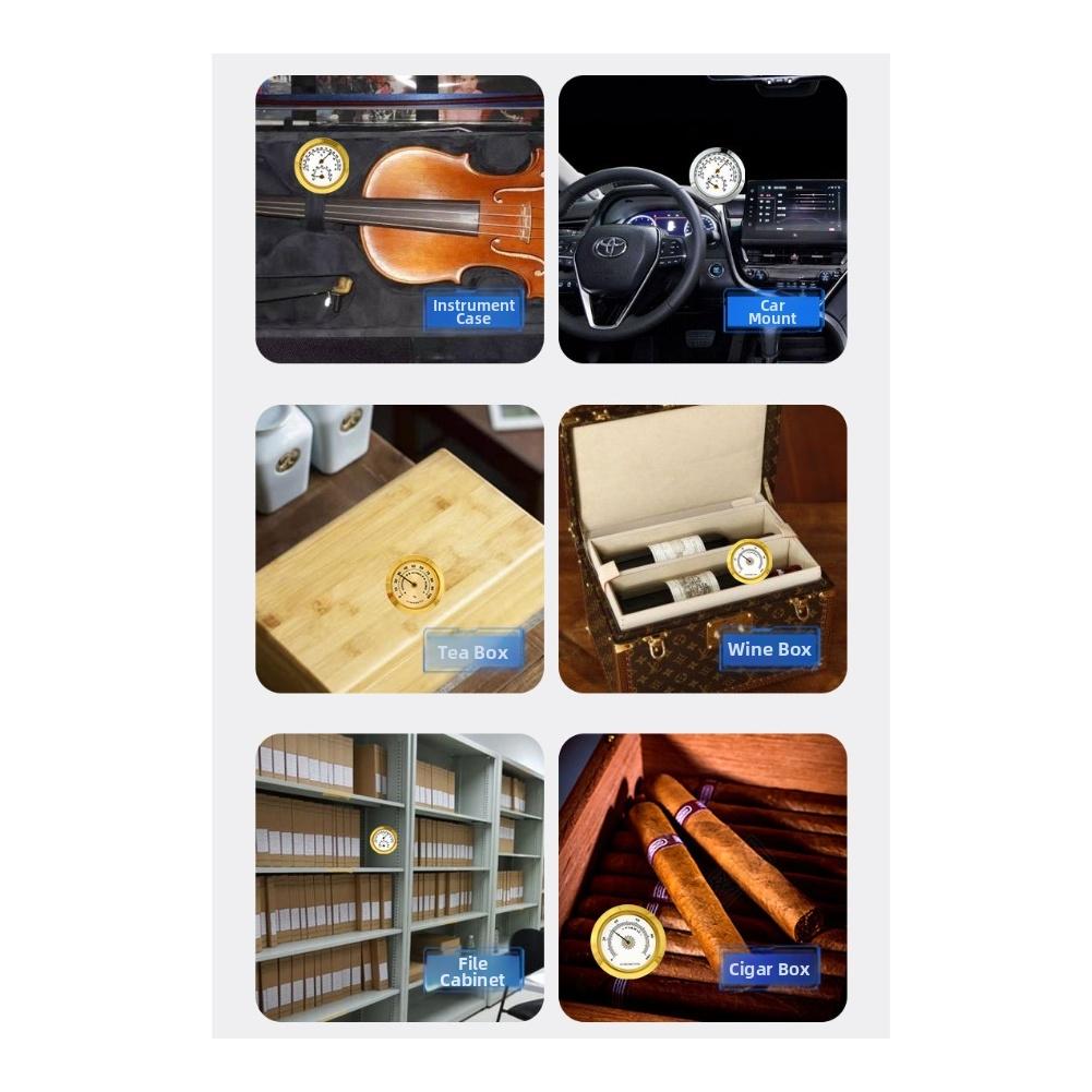 Battery Outdoor Thermohygrometer Accurate Analog Hygrometer for Temperature and Humidity Monitoring Indoor and Outdoor Use