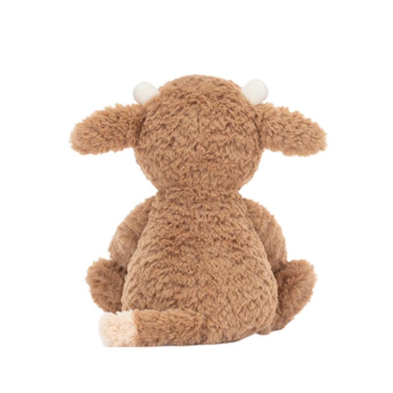 JELLYCAT farm animal series Tang Bao Taft cow soothing brown doll plush doll 20cm high