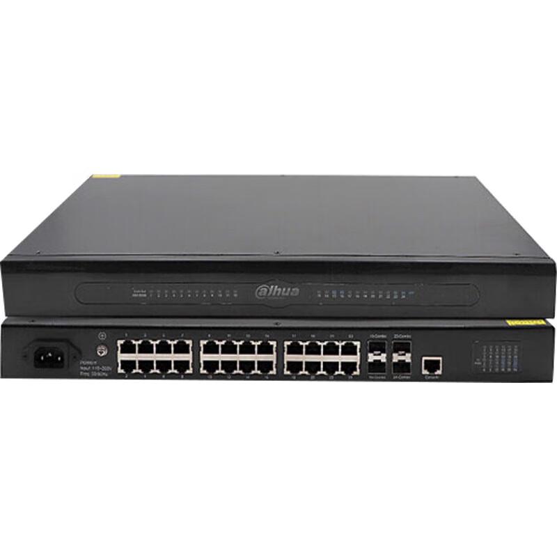 

Dahua 24-Port Full Gigabit Managed Industrial Rack-mount Switch CN plug (adapter included)