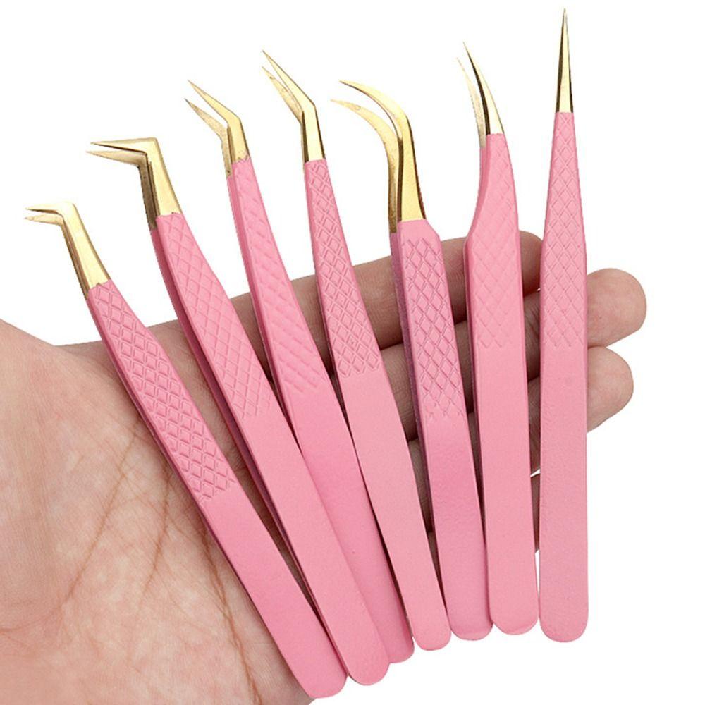 

Пинцет для наращивания ресниц из нержавеющей стали, антистатический инструмент для макияжа, салон красоты