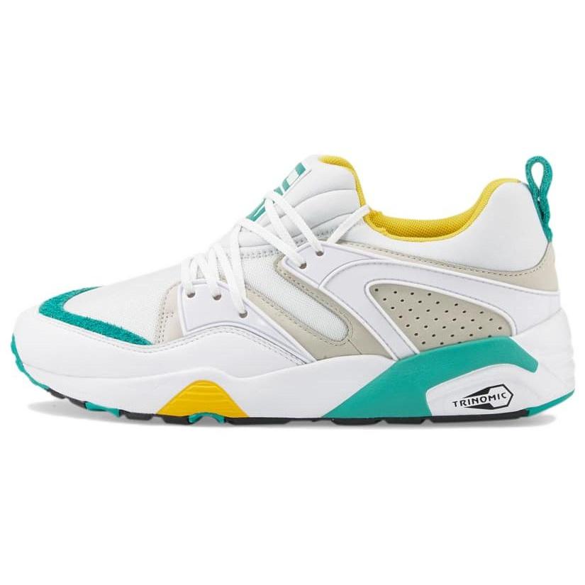 PUMA Blaze of Glory Retro  White Spectra Green  Men s 383528-01 EU 38