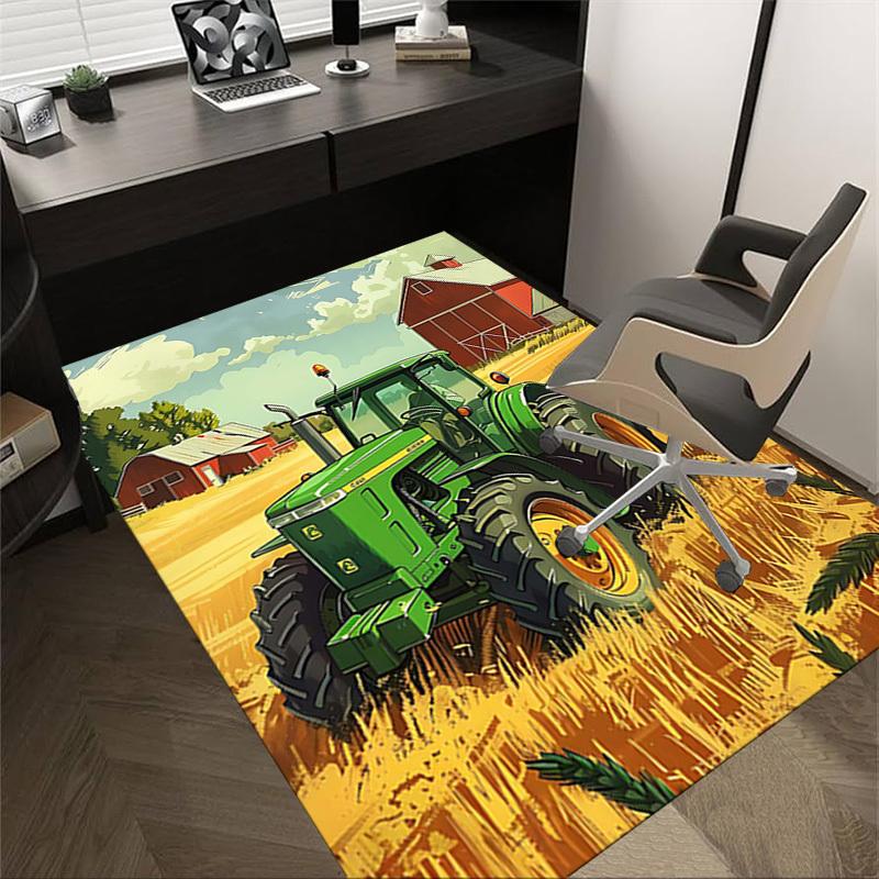 

1PC tractor farm Non-Slip Floor Carpet Compatible for Office&Living Room&Bedroom&Dining room - Flat-Weave Machine-W239 60cm by 90cm