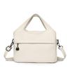 Retro Large Capacity Shoulder Bag Solid Color Messenger Bag PU Commuter Bag