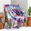 1PC Dreamy Rainbow Unicorn blanket, al season lightweigh Poster blanket home office outdoor nap multifunc Poster blanketional blanket