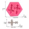 2 Shape Gothic Flower Cross Cake Mold Silicone Fondant Chocolate Making Baking Tools Resin Art Ornaments Hand Decoration DIY