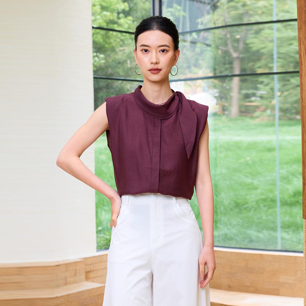 Design Sense Temperament Sleeveless Shirt for Women's Summer Commuting