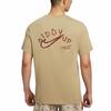 Nike Letter Logo Print Breathable Crew Neck Short Sleeve T-Shirt for Men Brown
