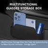 Car Interior Sunglasses Case Leather Auto Door Eyeglasses Protective Storage Box  Glasses Stick-On Car Organizer Box Accessories
