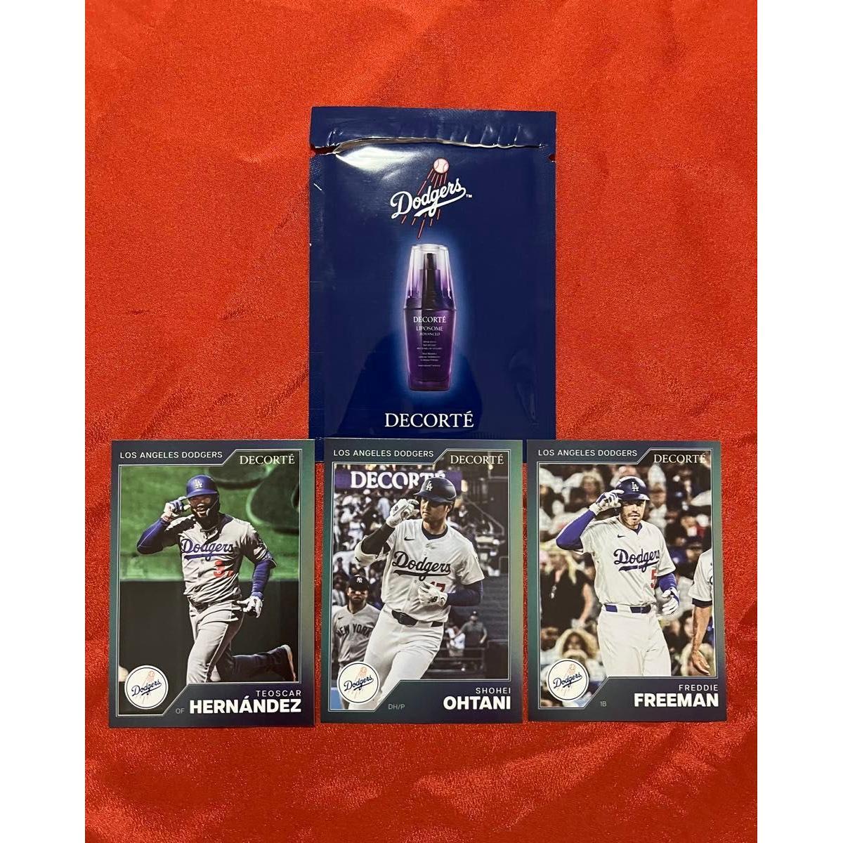 Used Rare Los Angeles Dodgers MLB Trading Card Shohei Otani Freeman Teoscar Not for Sale Limited Edition Commemorative Goods