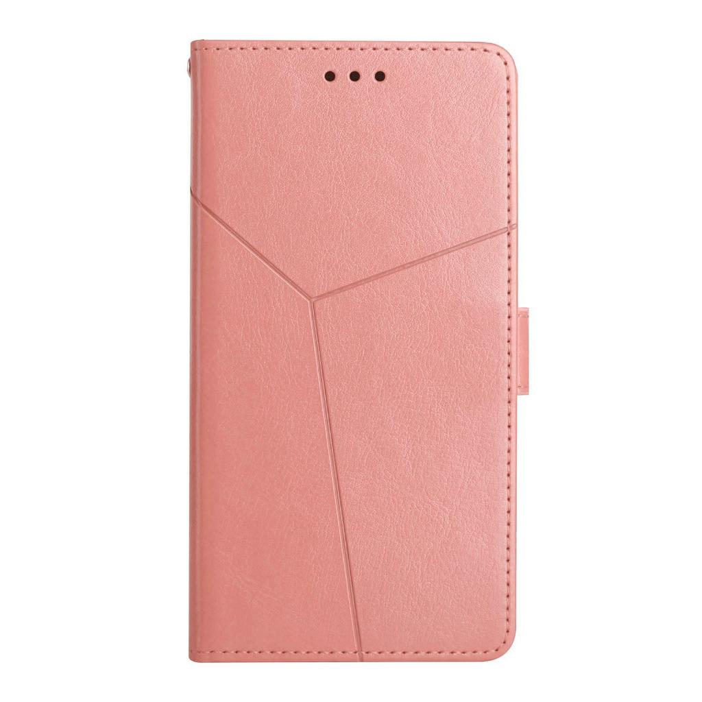 For Xiaomi Poco C75 4G/Redmi 14R 5G/14C 4G Case with Wrist Strap Y Shaped Lines Imprint Leather Phone Cover