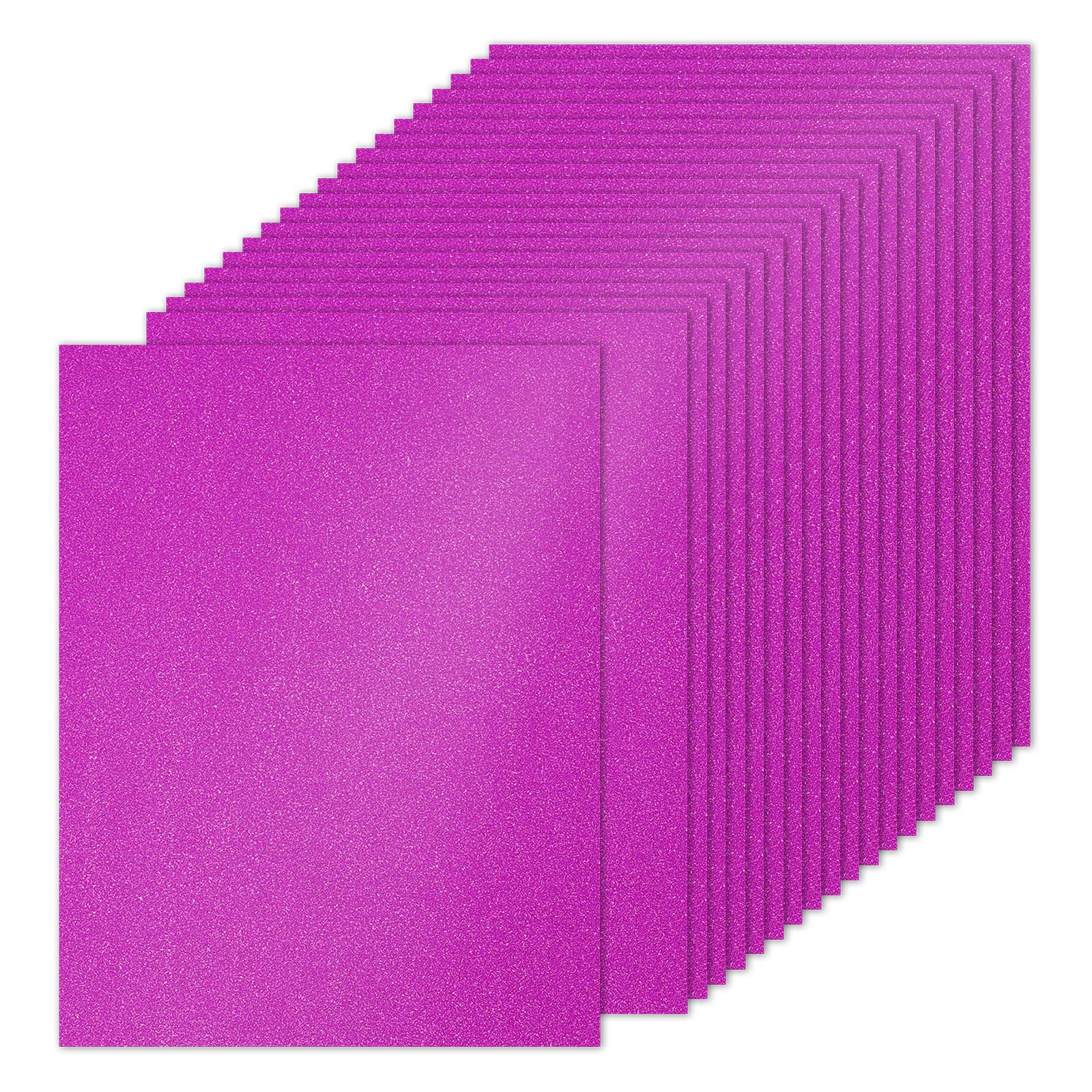 

20 Sheets 250gsm Glitter Cardstock Paper Rectangle Premium Sparkly Paper Craft Cardstock Paper for Scrapbook Cards DIY Party Art фіолетовий