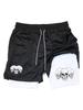 Muay Thai Kick Boxing MMA Shorts Triple Three Skull Men Women Unisex Double Layer Quick Dry Breathable Training Sport Gym Fitness Workout