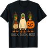 Cute Duck Duck Boo Funny Spooky Goose Halloween Fall Pumpkin  Unisex Shirt