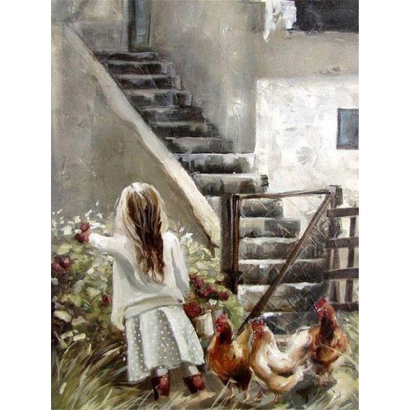 

5D алмазная живопись, вышивка крестиком, полная дрель, мозаика, алмазная вышивка, Новое поступление, мозаика со стразами, художественное украшение дома Full Round 20x25CM