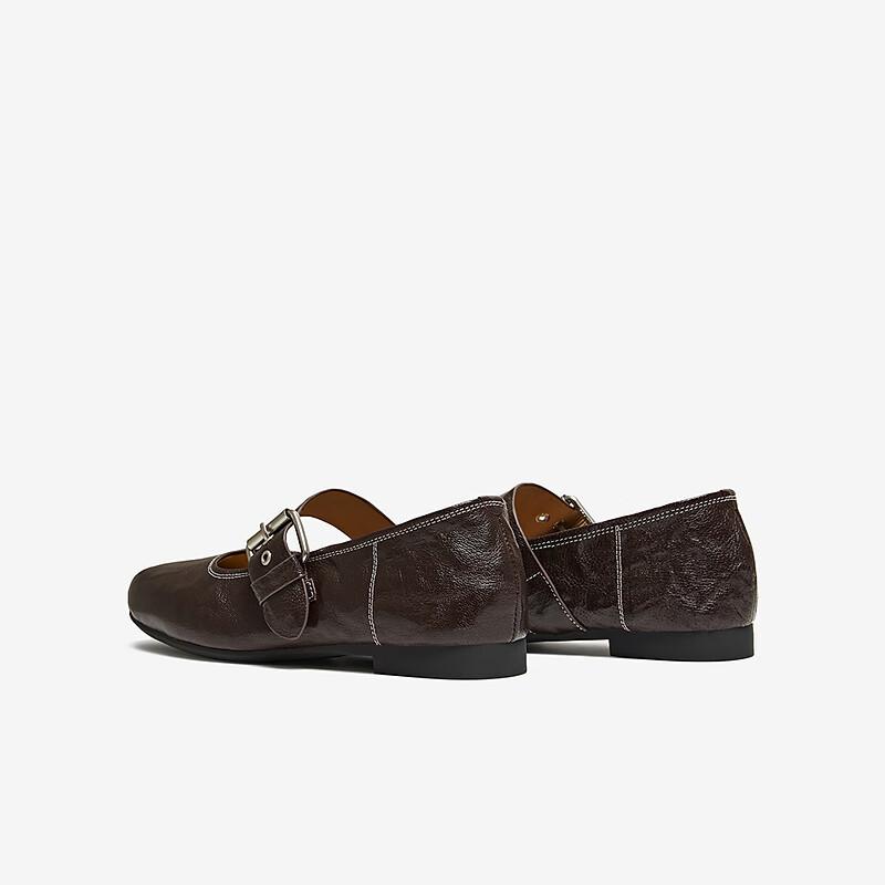 BASTO Lambskin Mary Jane Shoes Women's Small Leather Shoes