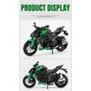 1/12 Kawasaki Z1000 Street Cars Motorcycle Diecast Model Car Alloy Metal with Base Display Collections Hobby Home Decoration Boy